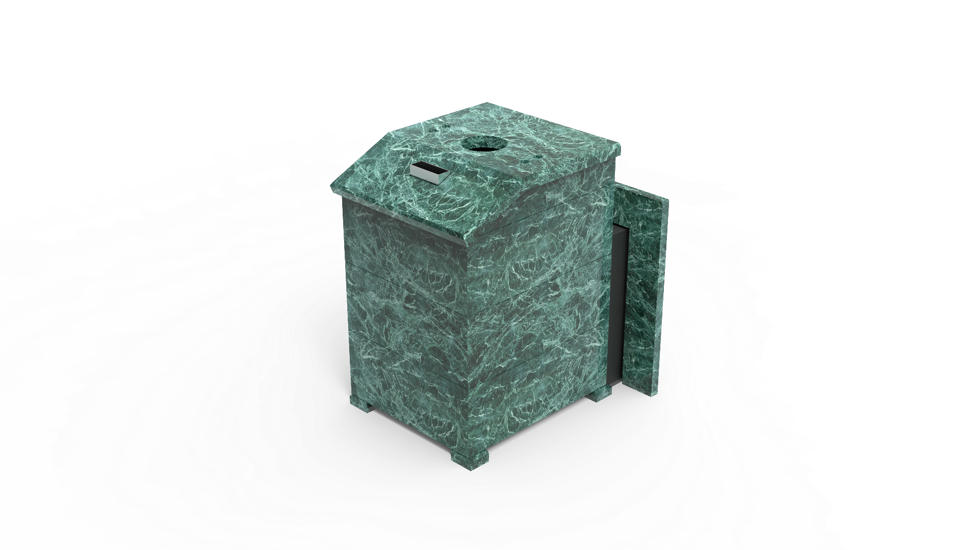 Печь из натурального камня Genesis GN 500 облицовка закрытая со скосом талькохлорит-шлифовка фото в Челябинске