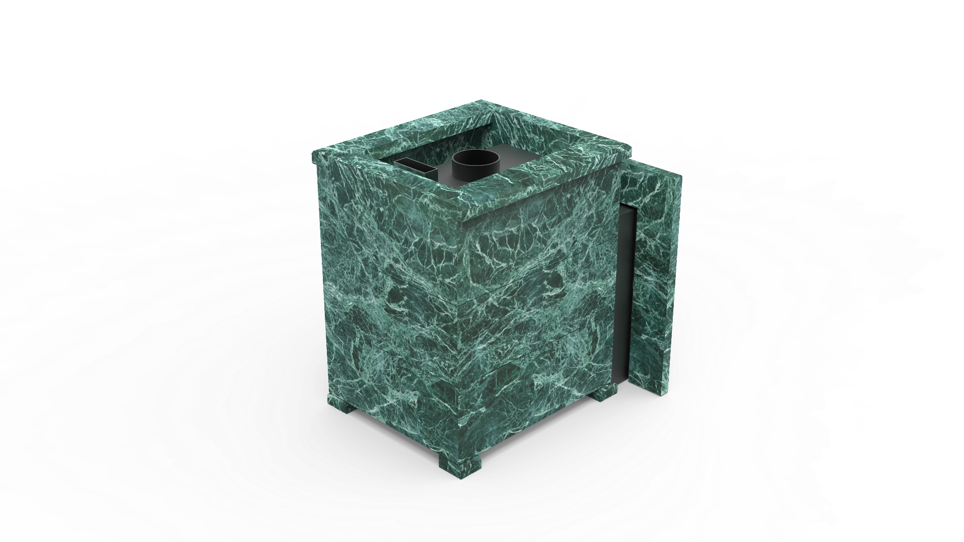 Печь из натурального камня Genesis GN 500 облицовка открытая пироксенит-элит фото в Челябинске