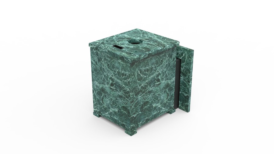 Печь в облицовке из натурального камня Genesis GN 500 облицовка закрытая плоская пироксенит-элит фото в Челябинске