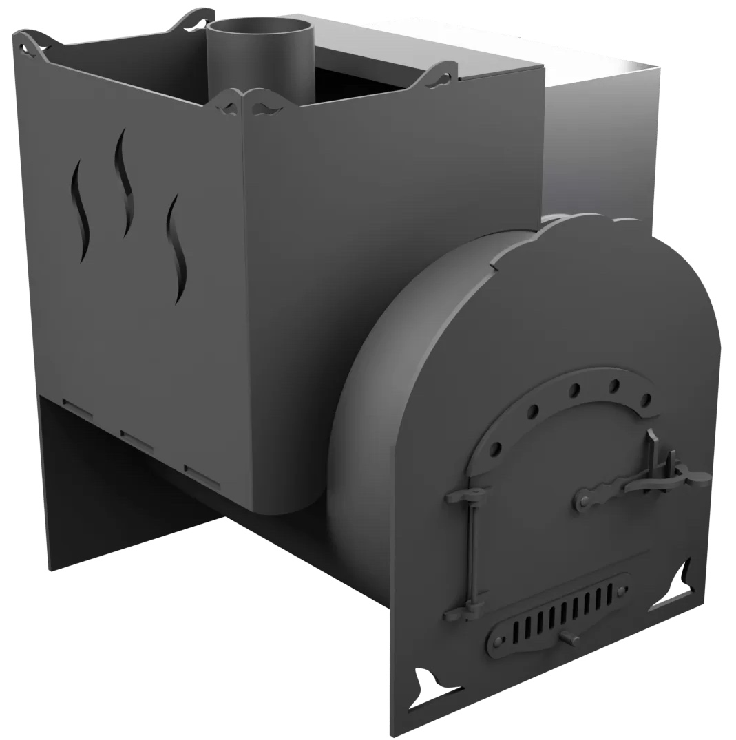 Печь Горыныч Мини, каменка с левой стороны фото в Челябинске