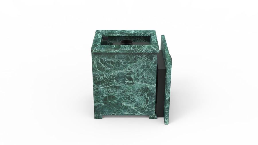 Печь в облицовке из натурального камня Genesis GN 500 облицовка открытая пироксенит-элит фото в Челябинске