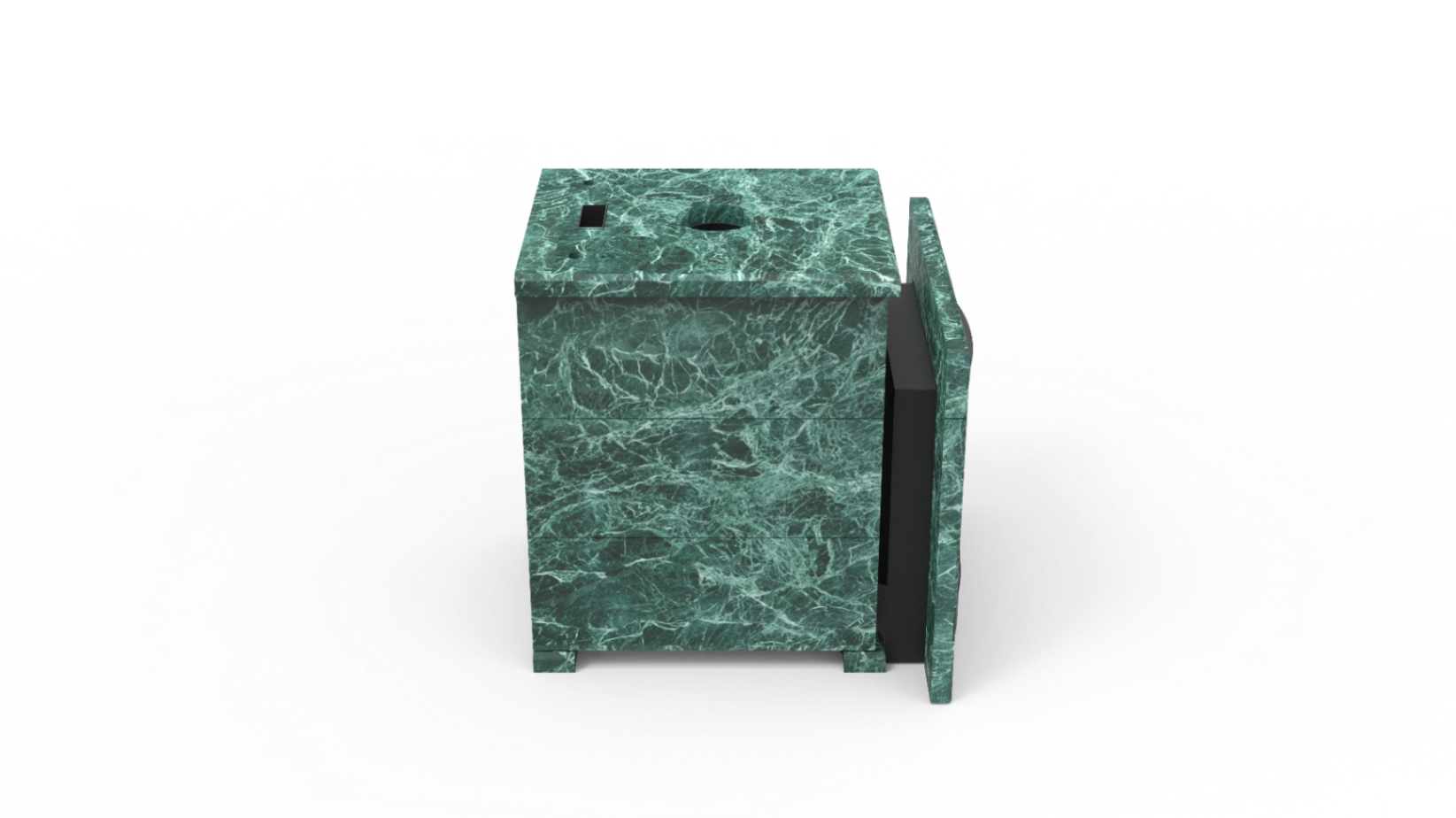 Печь из натурального камня Genesis GN 500 облицовка закрытая плоская пироксенит-элит фото в Челябинске