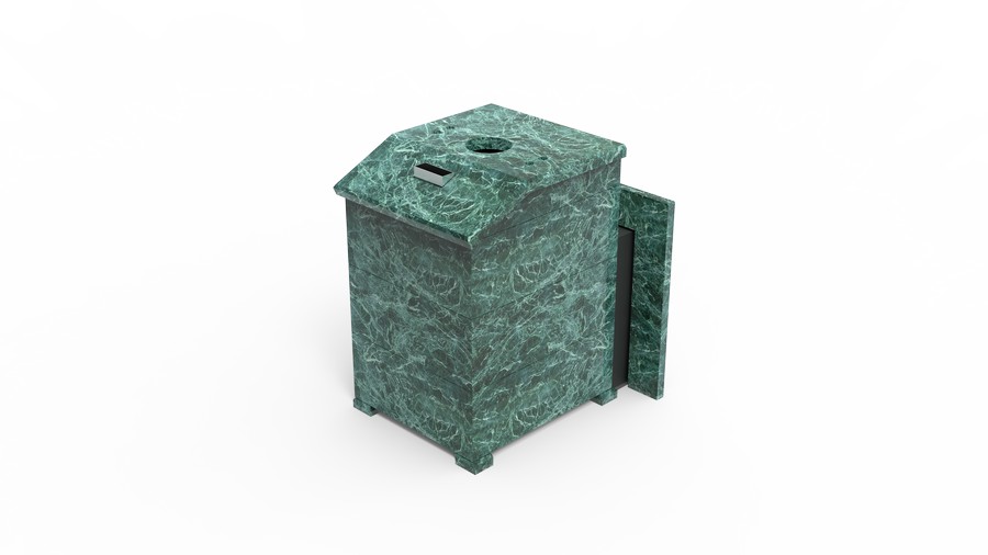 Печь в облицовке из натурального камня Genesis GN 500 облицовка закрытая со скосом талькохлорит-шлифовка фото в Челябинске