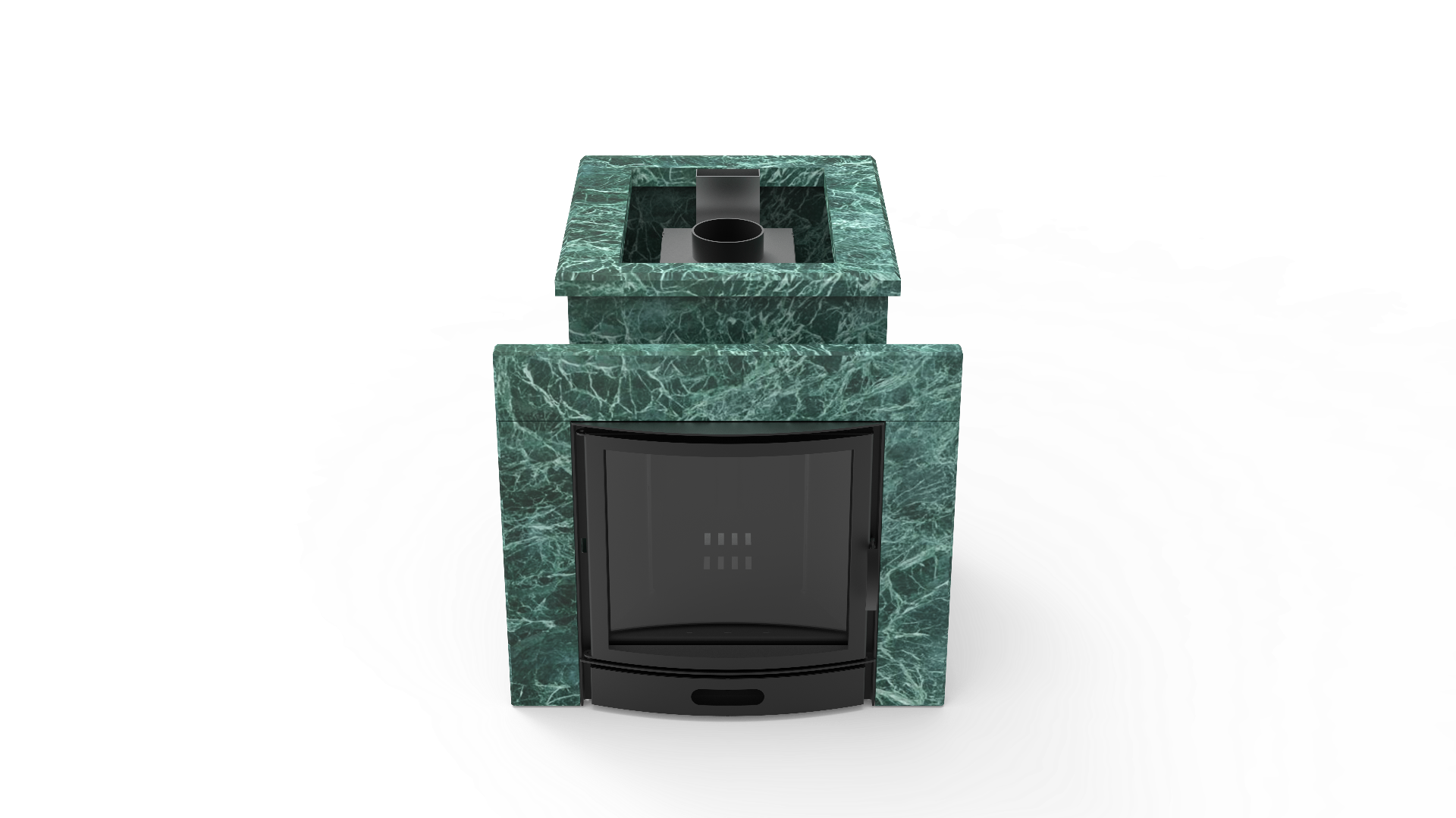 Печь из натурального камня Genesis GN 500 облицовка открытая пироксенит-элит фото в Челябинске