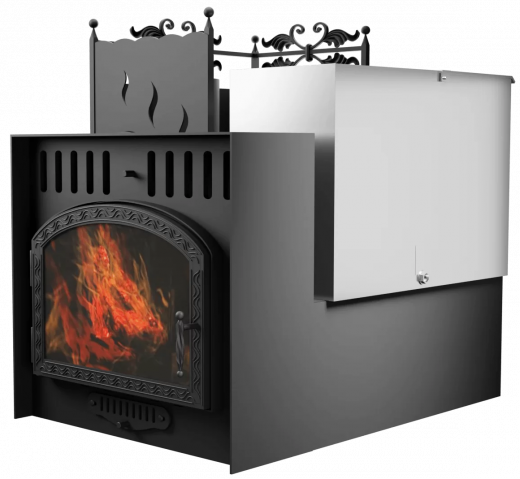 Горыныч 3 СВОП, каменка с левой стороны, большая дверь со стеклом фото в Челябинске