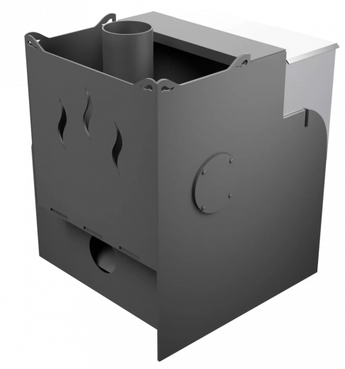 Печь Горыныч Мини, каменка с правой стороны, система воздушного отопления фото в Челябинске