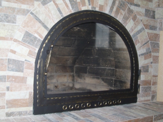 Каминная дверь с обдувом фото в Челябинске