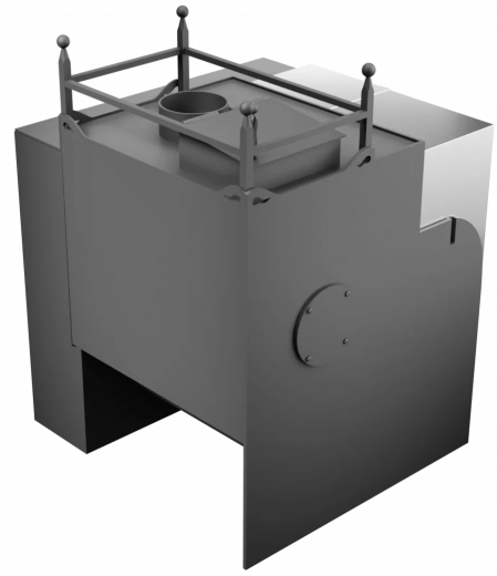 Печь Горыныч Мини, каменка закрытая с правой стороны, естественная система воздушного отопления фото в Челябинске
