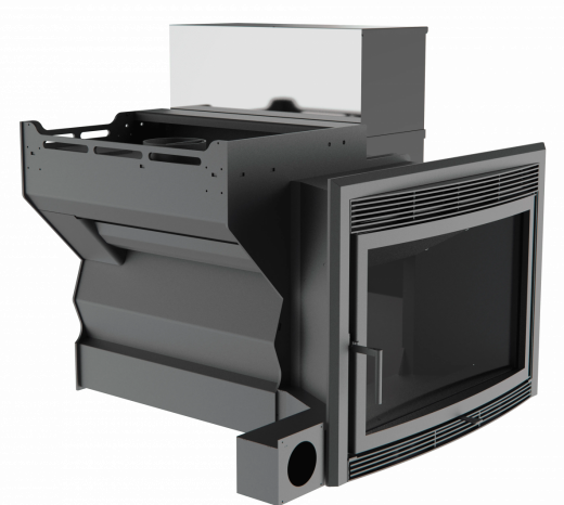 Банный камин 500, сталь+СВО фото в Челябинске