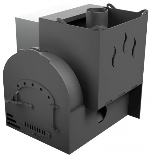 Печь Горыныч Мини, каменка с правой стороны, система воздушного отопления фото в Челябинске