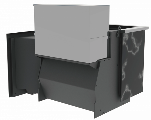 Банный камин 800, AISI 430 фото в Челябинске