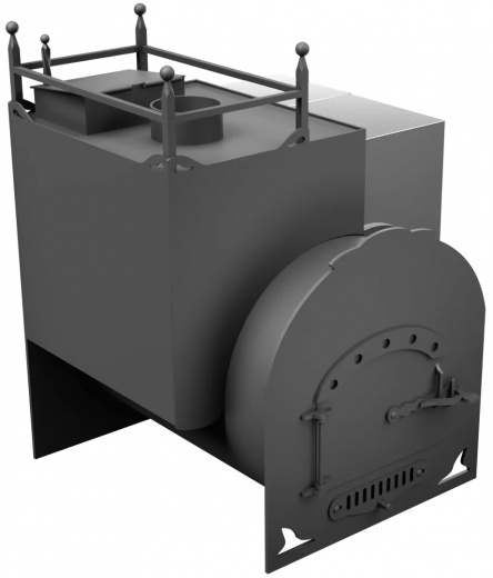 Печь Горыныч Мини, каменка закрытая с левой стороны фото в Челябинске