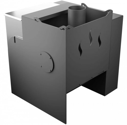 Печь Горыныч Мини, каменка с левой стороны, естественная система воздушного отопления фото в Челябинске