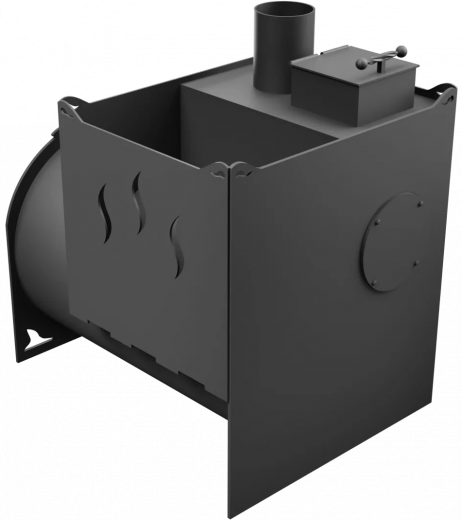 Печь Горыныч Мини, двойная каменка, малая дверь со стеклом фото в Челябинске