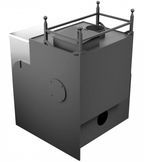 Печь Горыныч Мини, каменка закрытая с левой стороны, система воздушного отопления фото в Челябинске