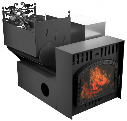 Горыныч 3 СВОП, каменка с левой стороны, большая дверь со стеклом фото в Челябинске