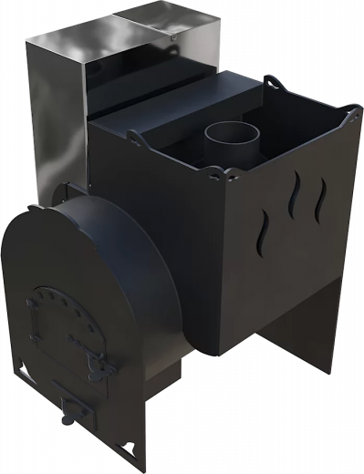 Печь Горыныч Мини, каменка с правой стороны фото в Челябинске