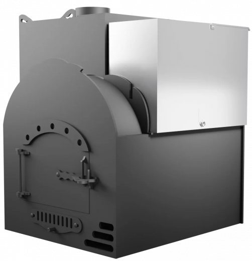Печь Горыныч Мини, каменка с левой стороны, система воздушного отопления фото в Челябинске
