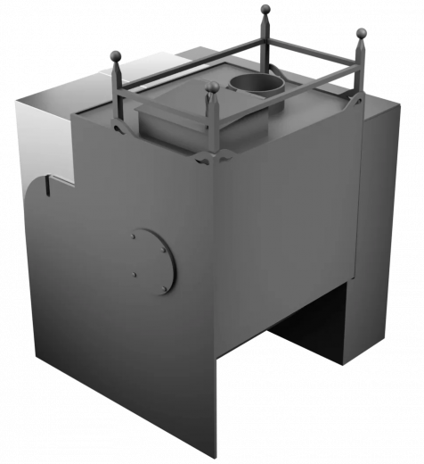 Печь Горыныч Мини, каменка закрытая с левой стороны, естественная система воздушного отопления фото в Челябинске