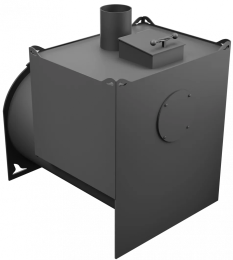 Печь Горыныч Мини, двойная каменка закрытая, малая дверь со стеклом фото в Челябинске